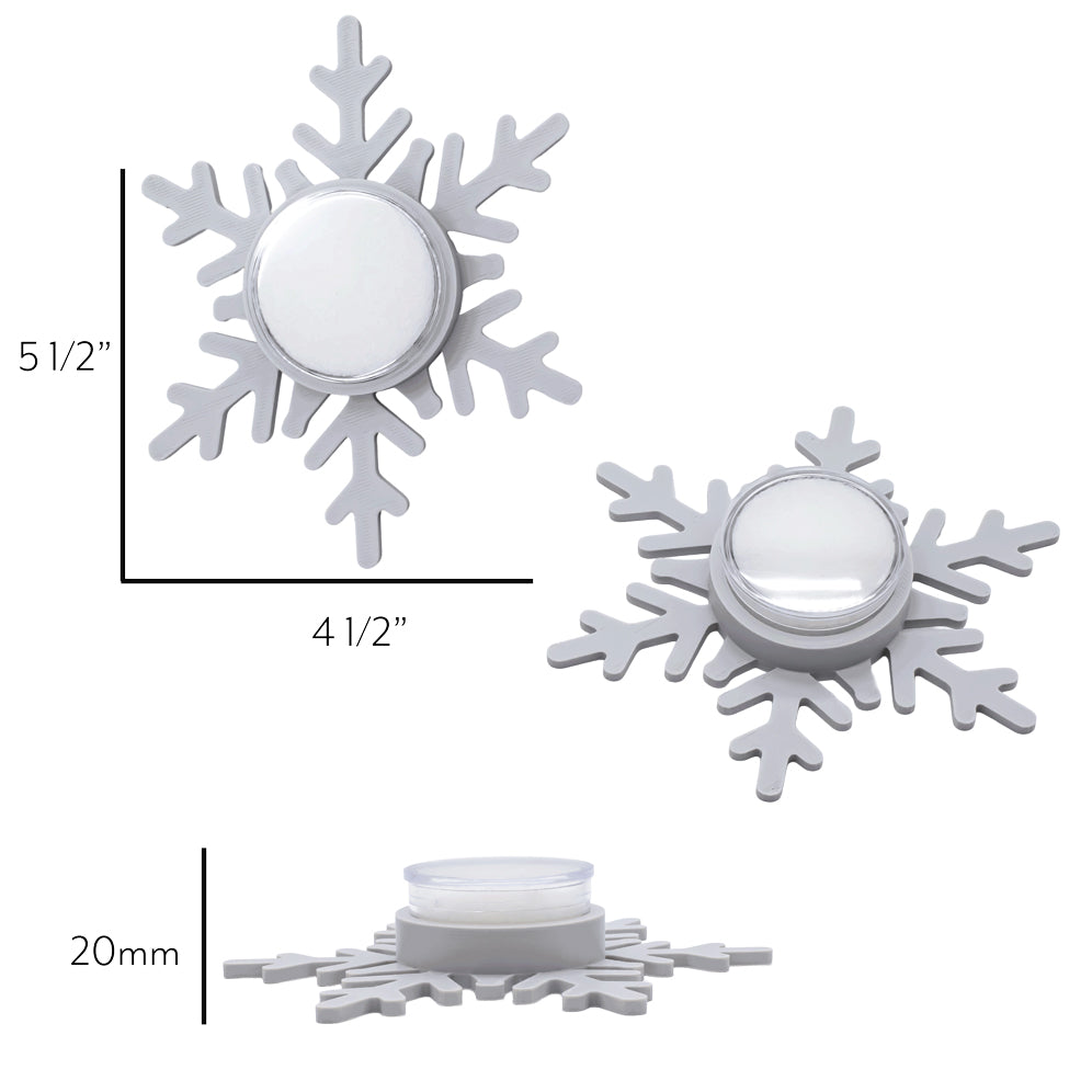 6 Point Snowflake Display for Threadless Ends