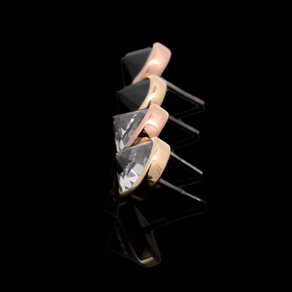 Valen - 14kt Gold Threadless End - Pierced Addiction