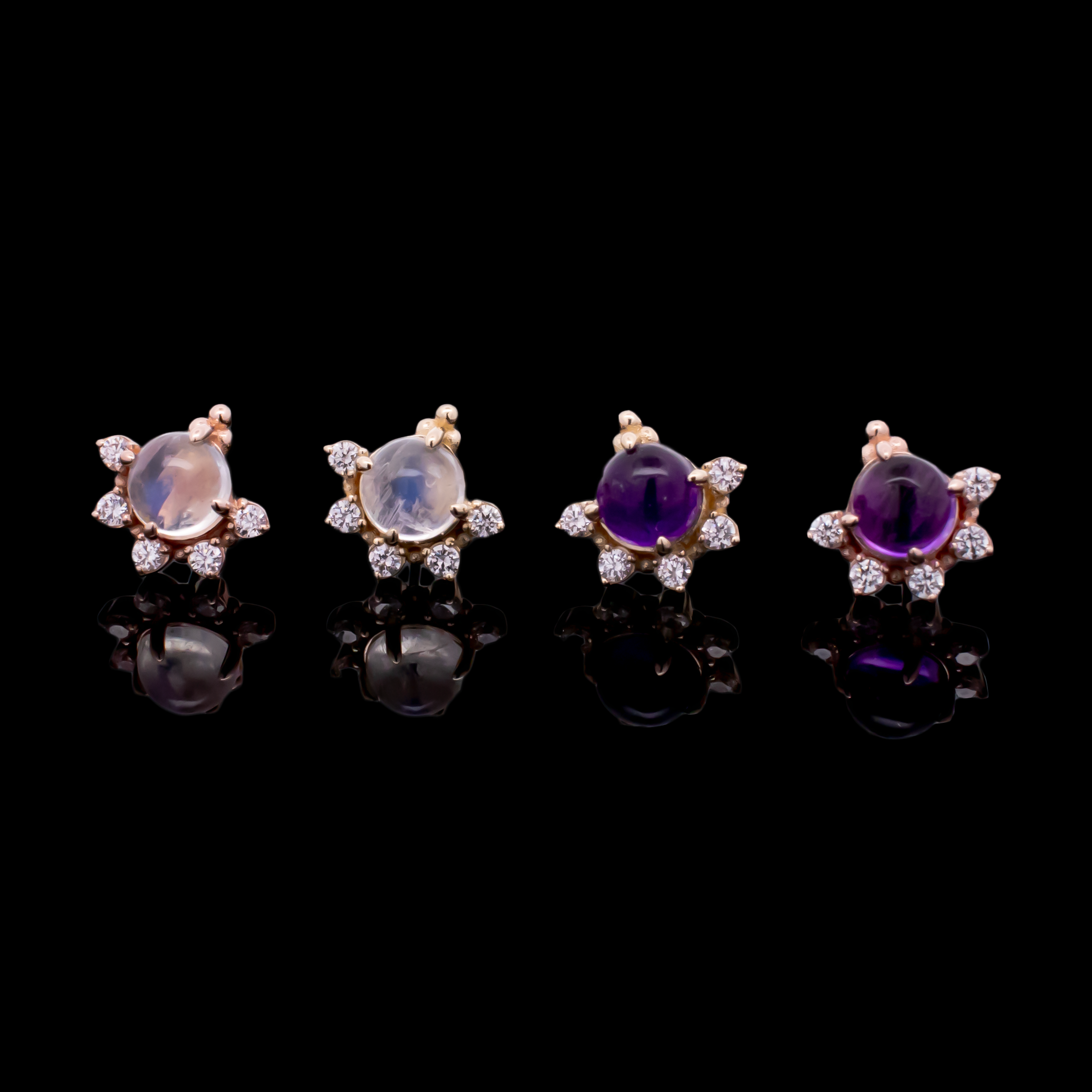 Lunara - 14kt Gold Threadless End
