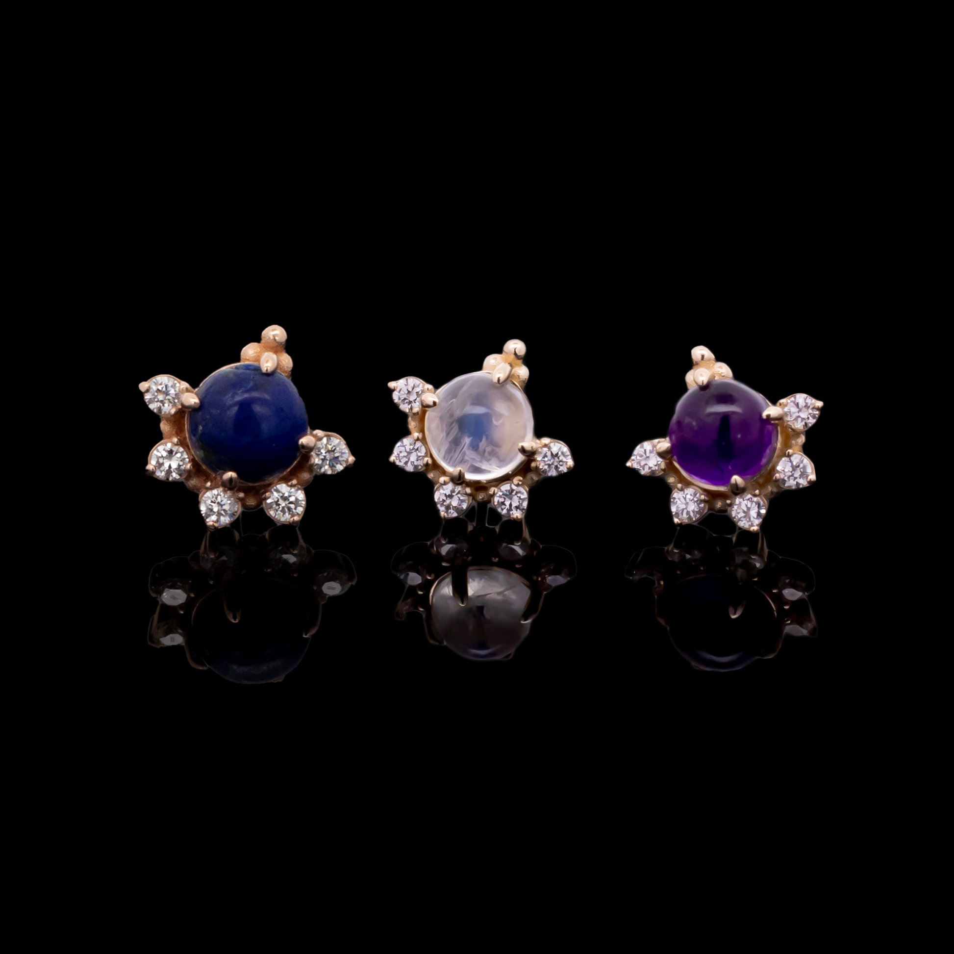 Lunara - 14kt Gold Threadless End