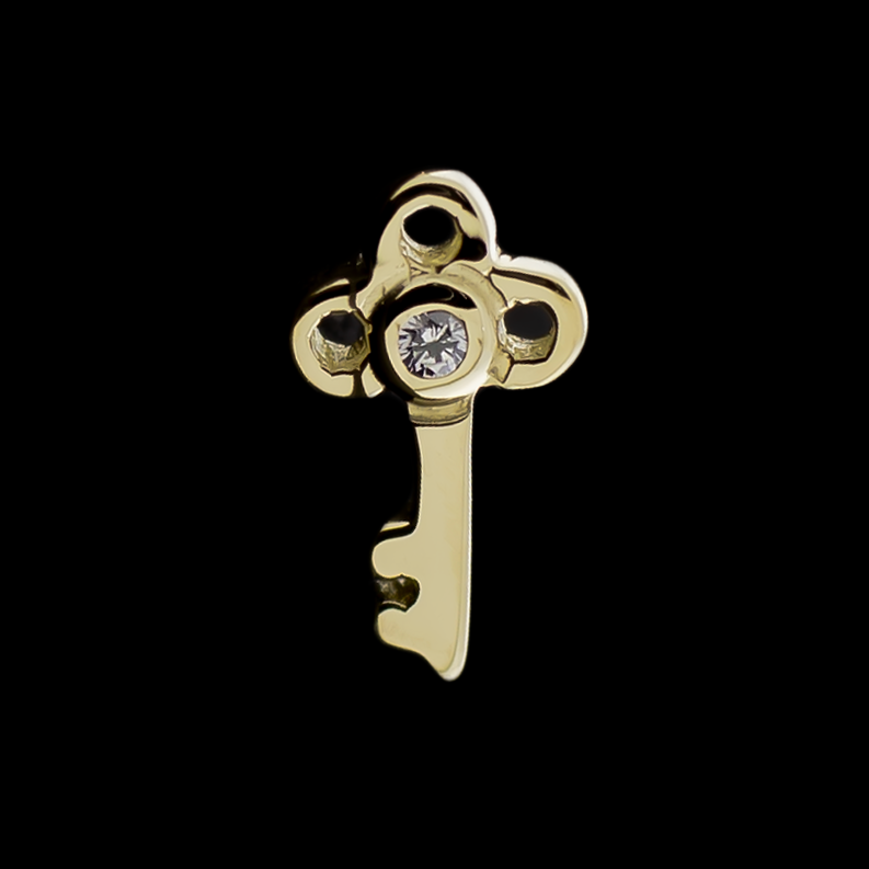 Keyluxe - 14KT Yellow Gold Threadless End