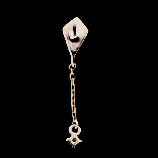 Luminara- 14KT Gold Threadless End - Khrysos Jewelry