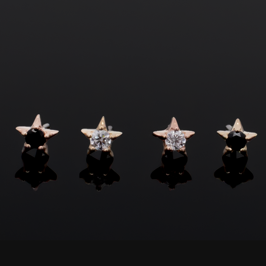 Auric - 14kt Gold Threadless End - Pierced Addiction