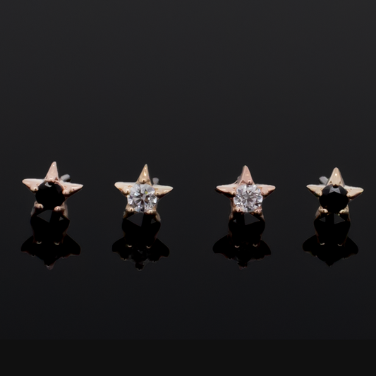 Auric - 14kt Gold Threadless End - Pierced Addiction