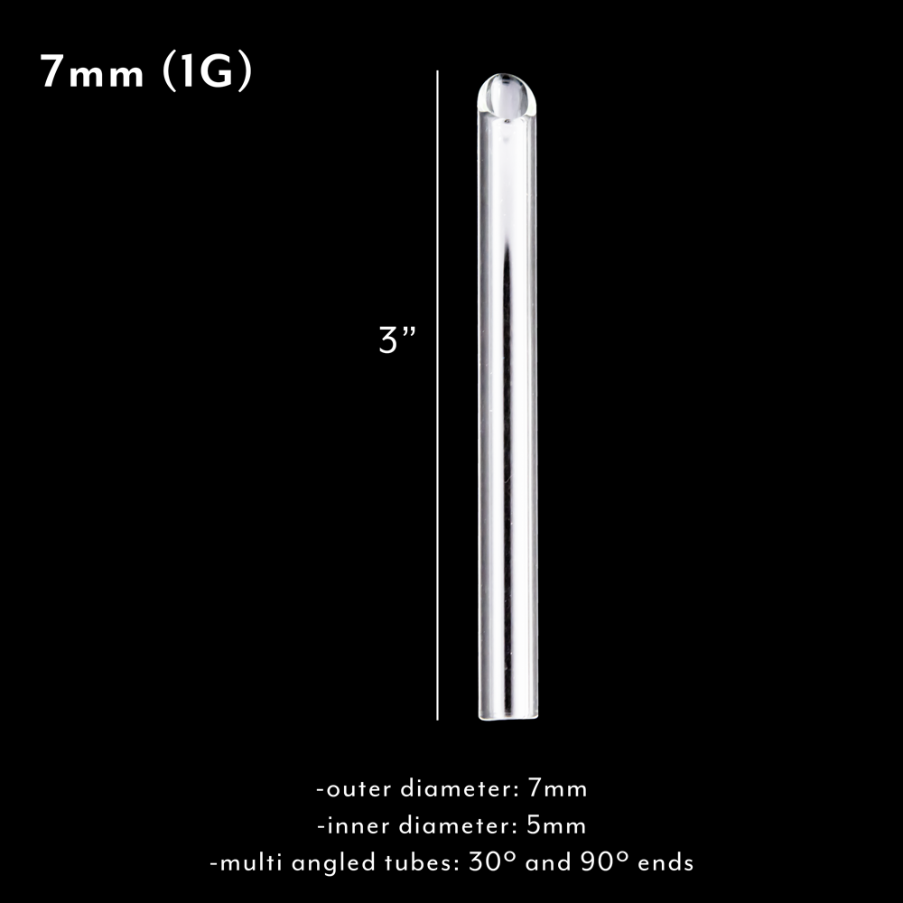 Glass Receiving Tubes - Pierced Addiction