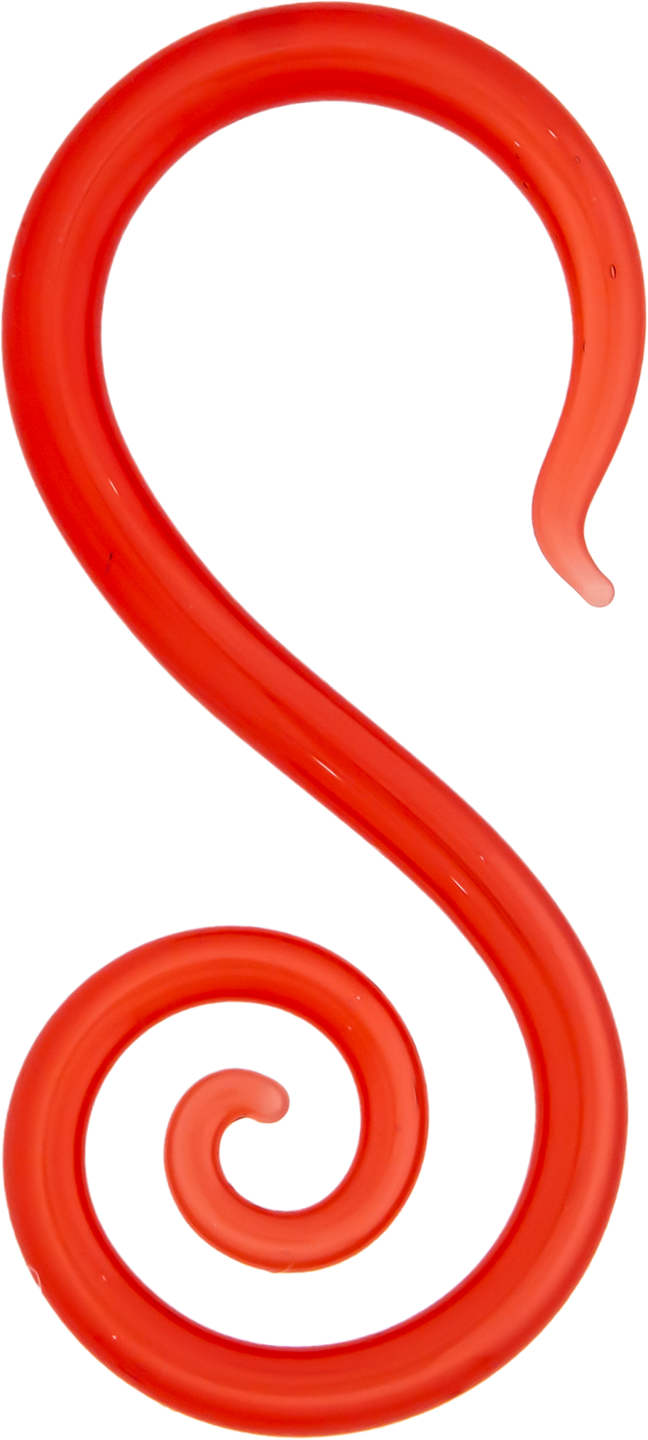 Electric Red Borosilicate Glass Seahorse Ear Hangers – 8G-2G - Pierced Addiction