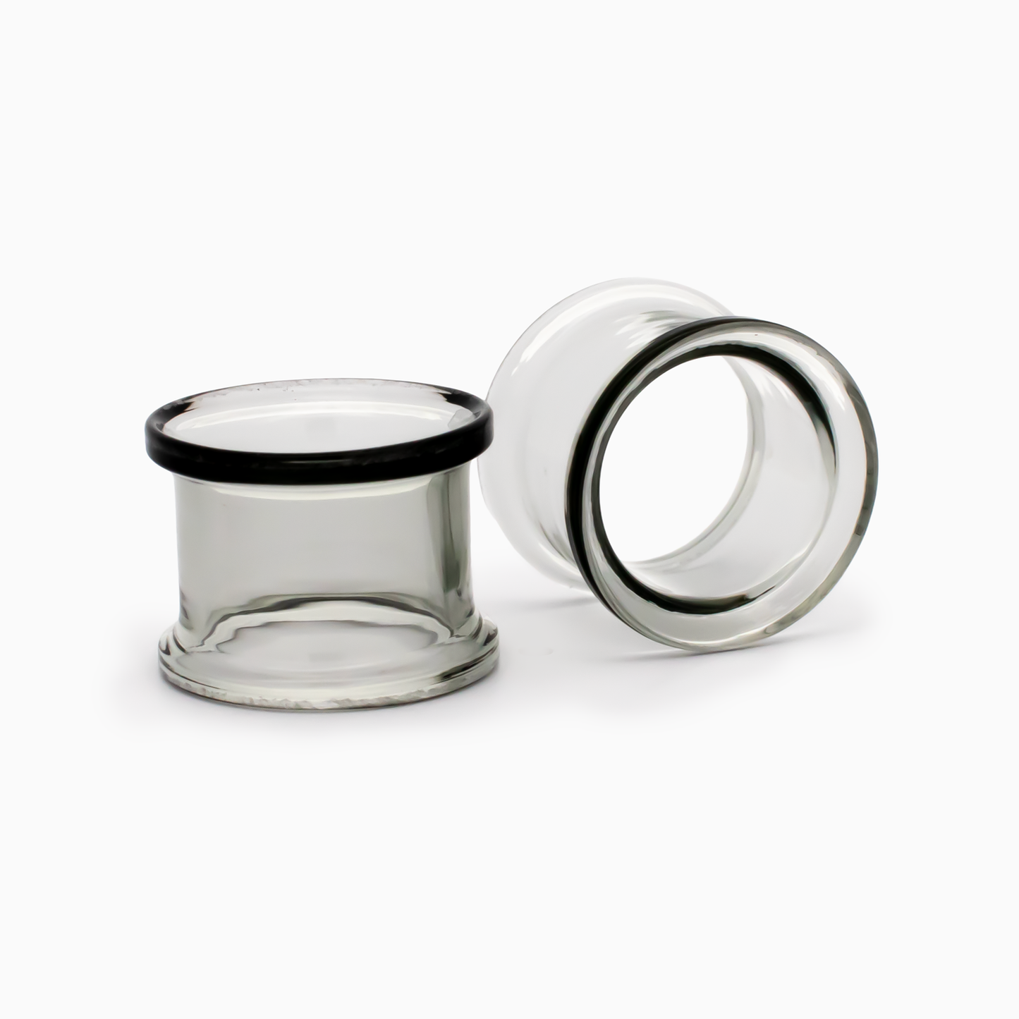 Glass Double Flare Tunnel - Smoke