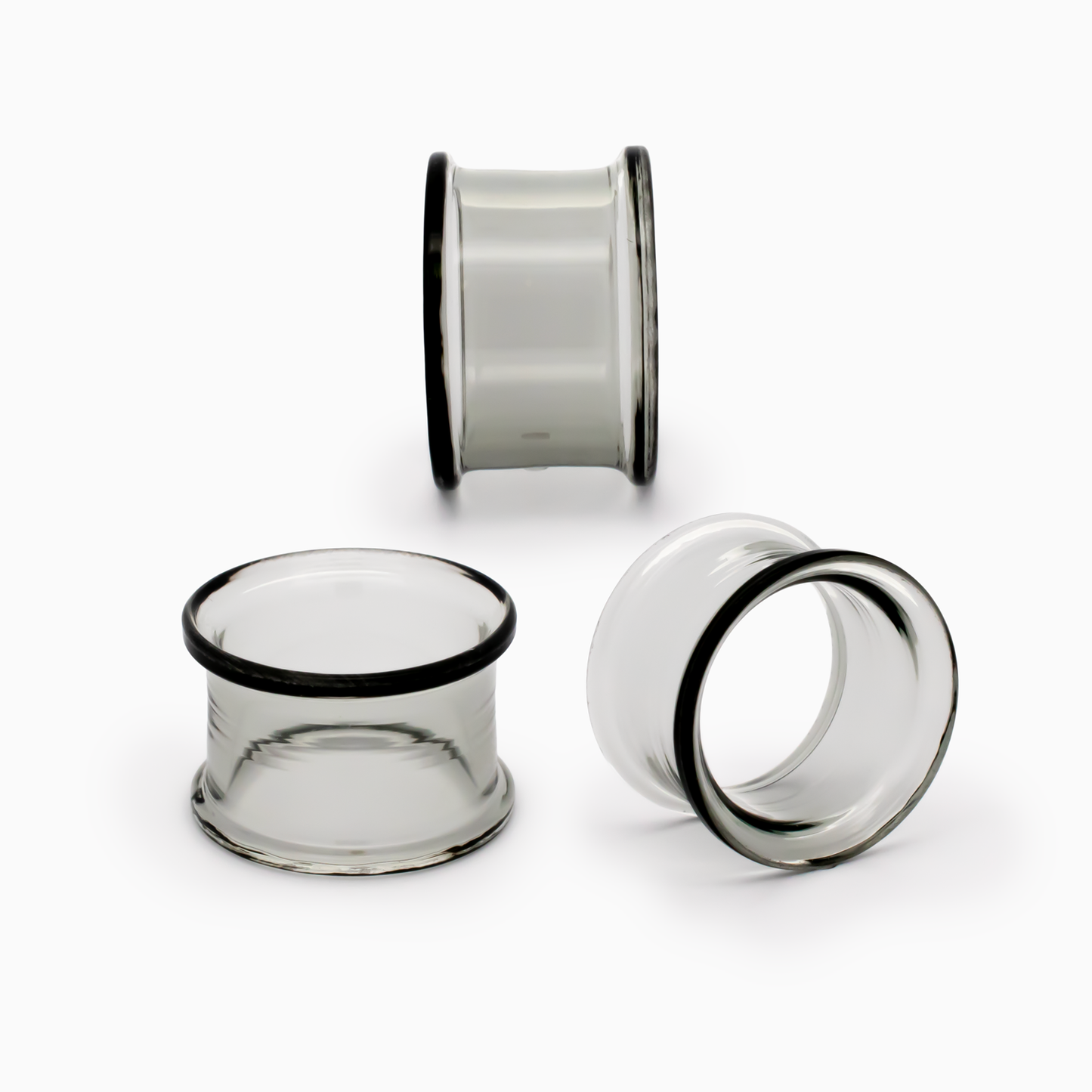 Glass Double Flare Tunnel - Smoke