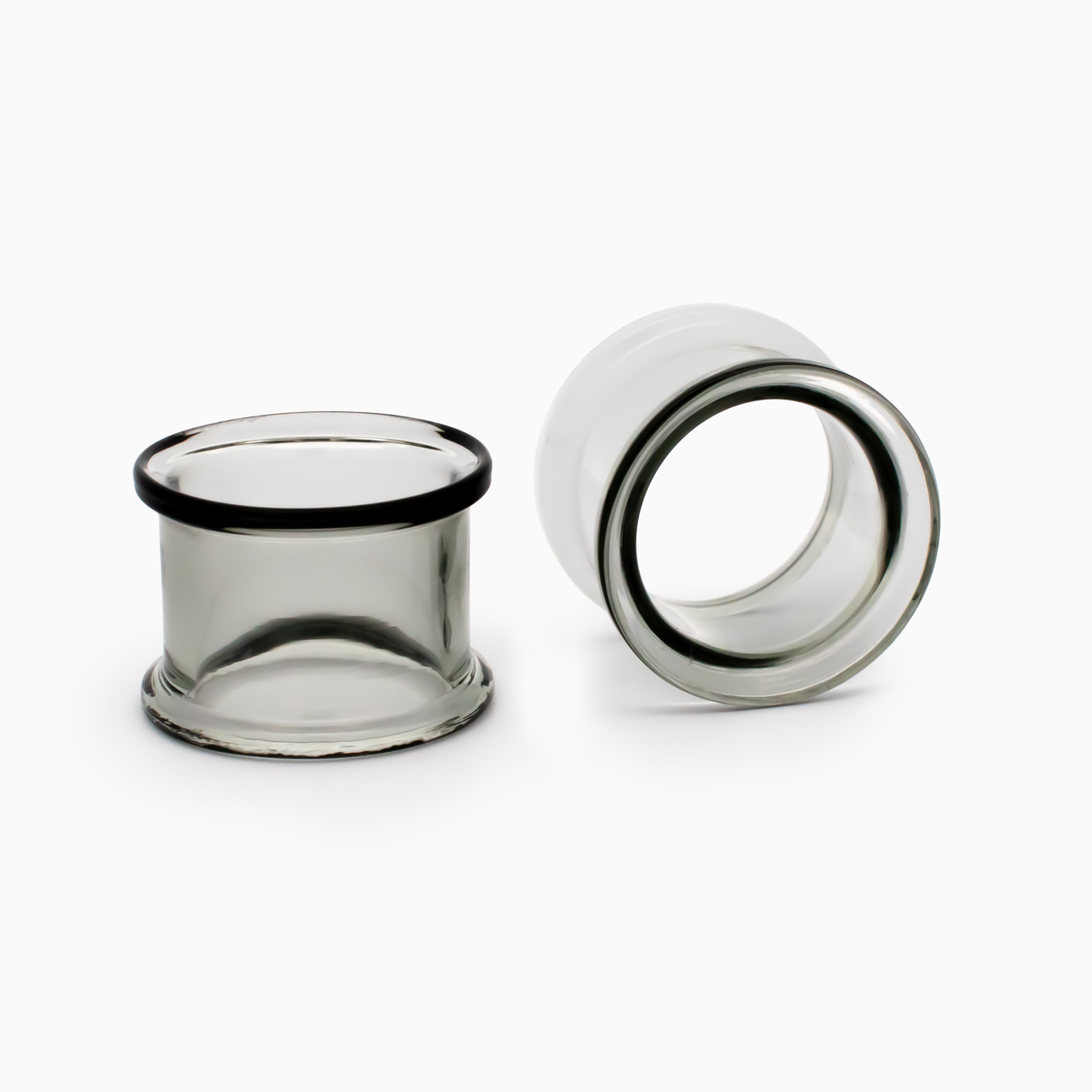 Glass Double Flare Tunnel - Smoke
