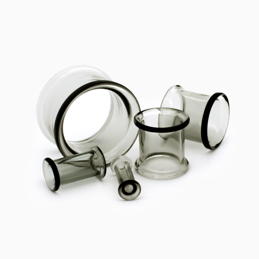 Glass Double Flare Tunnel - Smoke
