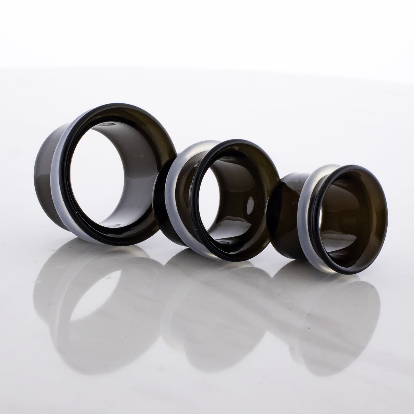 Pair Black Single Flare Tunnels - Pierced Addiction