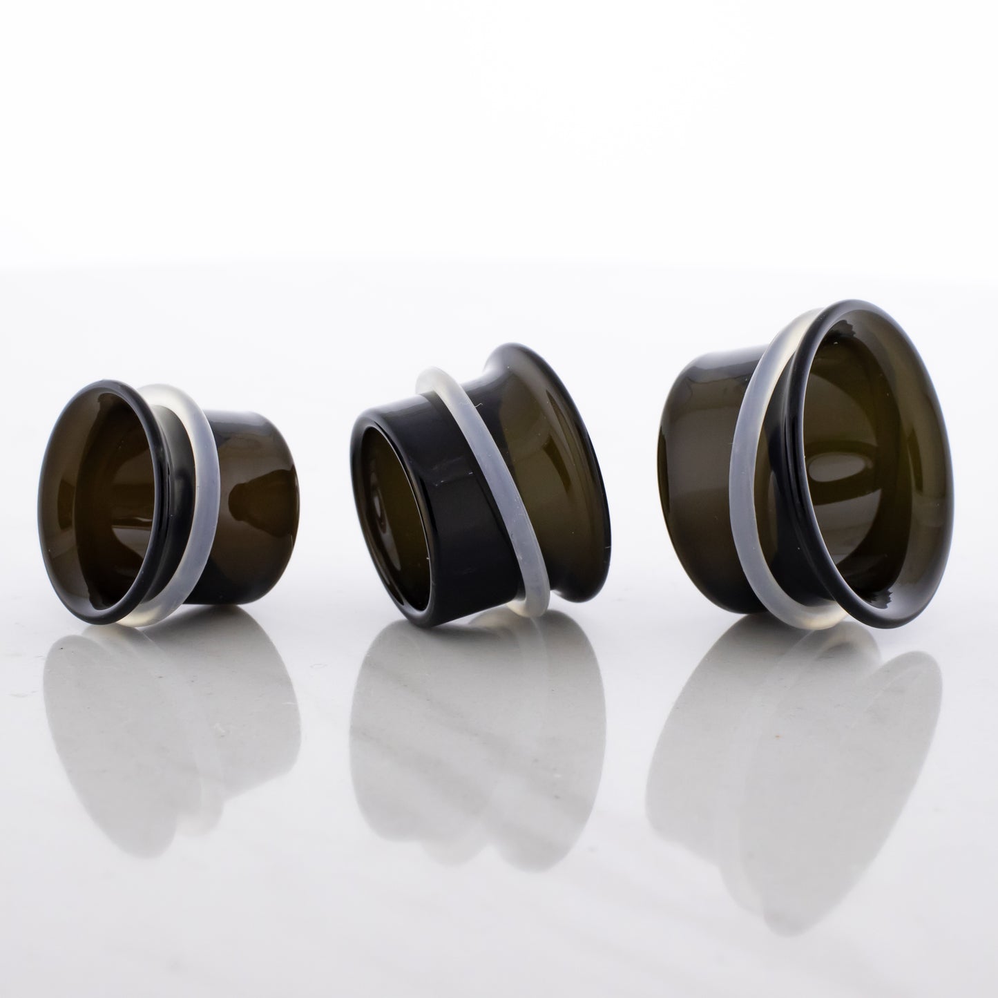 Pair Black Single Flare Tunnels - Pierced Addiction