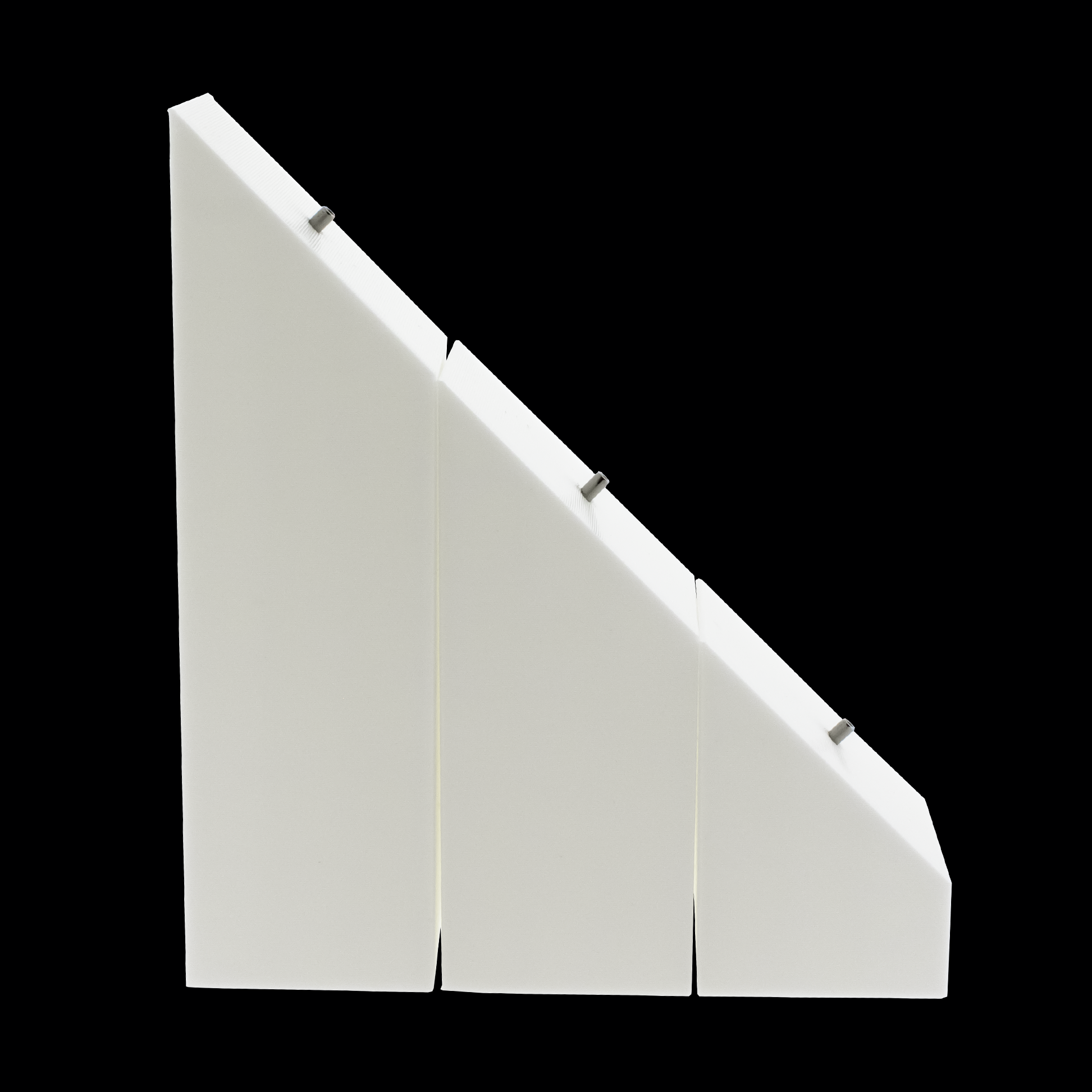 Set of 3 Display Stands- Holds Replacement Ends- White
