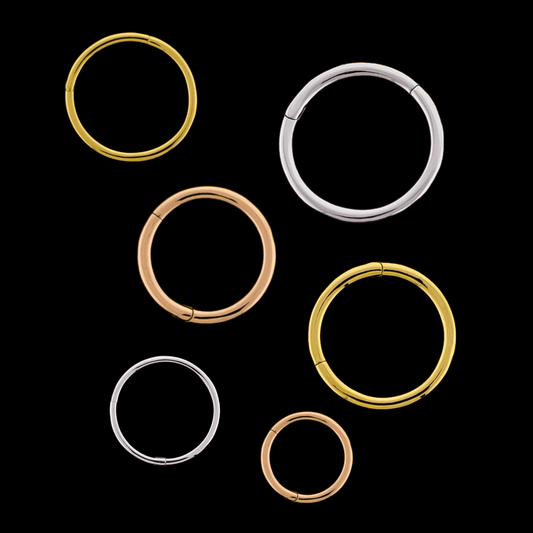 18K Gold Hinged Segment Rings