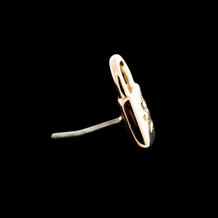 Solange - 14kt Gold Threadless End - Pierced Addiction