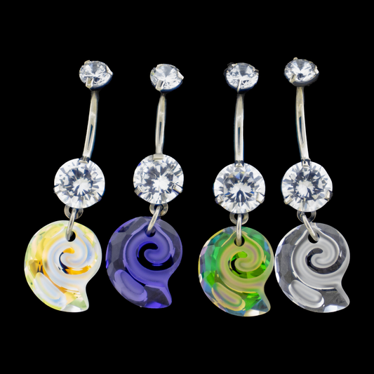 Calypso - Premium Zirconia Sea Snail Navel Ring