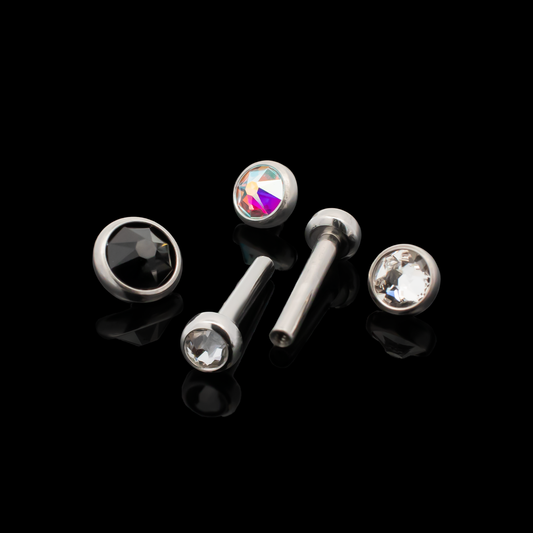 360° Bezel Set Premium Crystal Earring Base