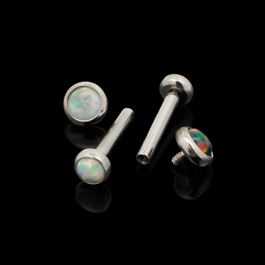 360° Bezel Set Opal Earring Base