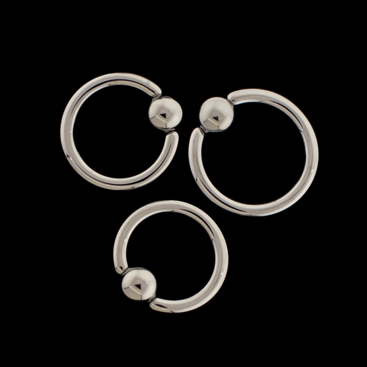 12G Captive Bead Rings - Khrysos Jewelry