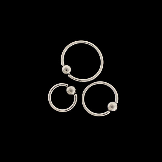 18G Captive Bead Rings - Khrysos Jewelry