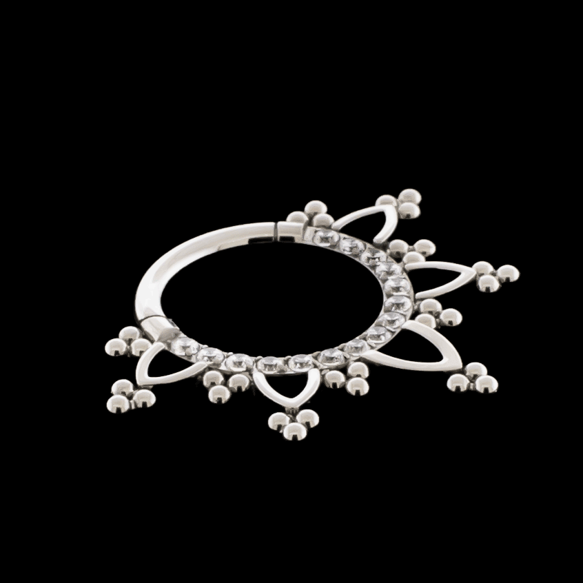 Evangeline - 16G Titanium Hinged Ring