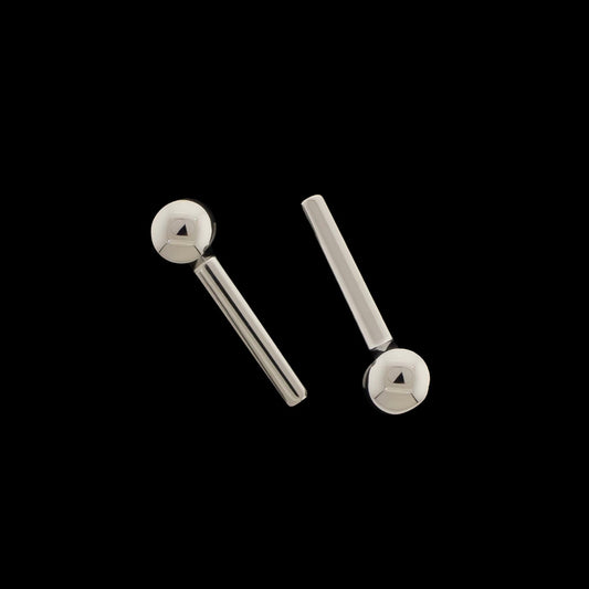12G Titanium Threadless Barbell - Khrysos Jewelry