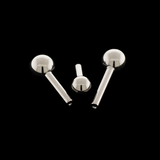 14G Titanium Threadless Barbell Post - Khrysos Jewelry