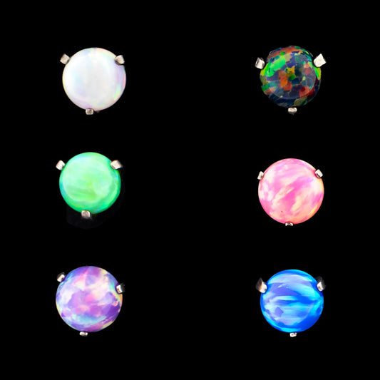 Claw Set Opal Ball - 14G Internally Threaded - Khrysos Jewelry