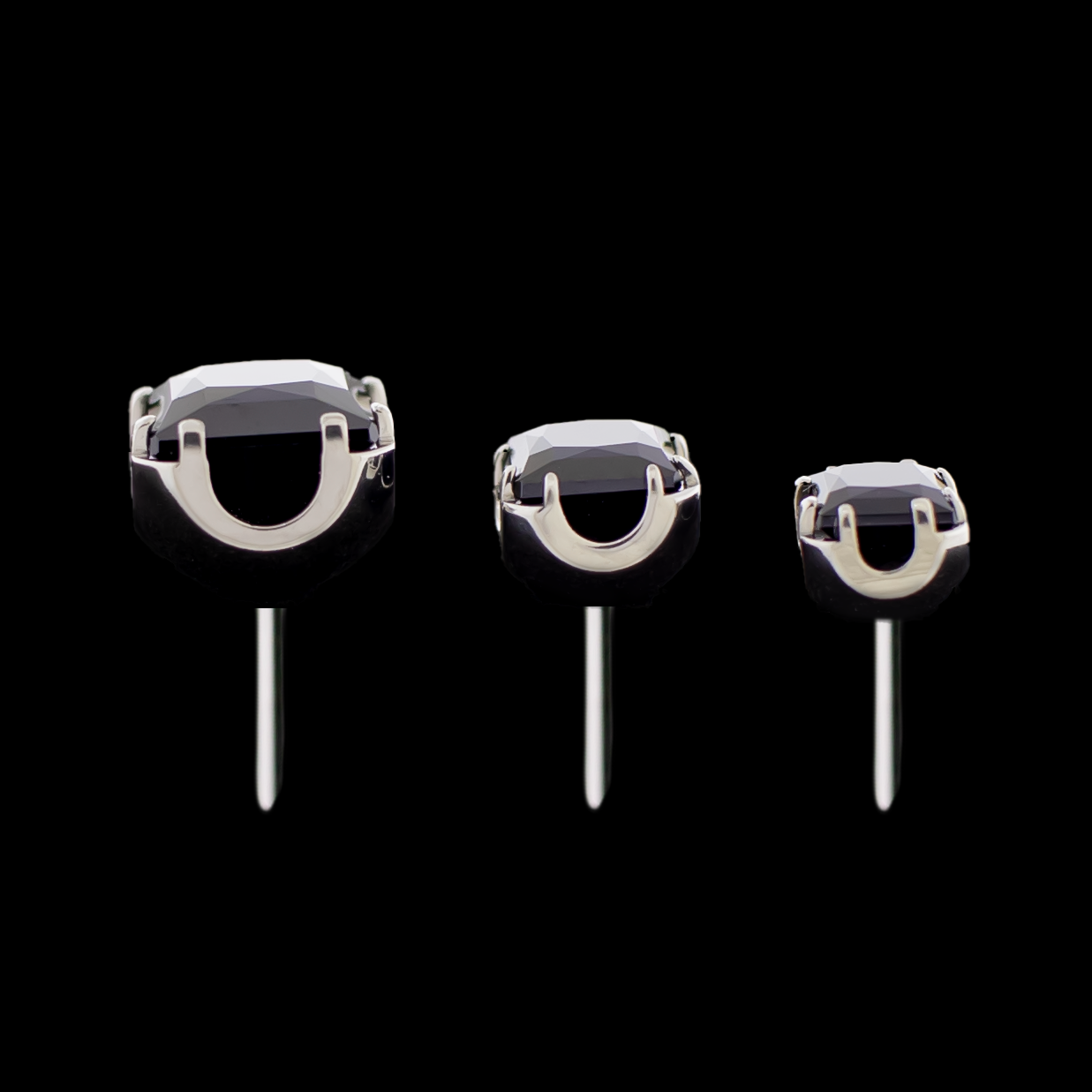 Axel - Square Prong Set Low Profile End - Khrysos Jewelry