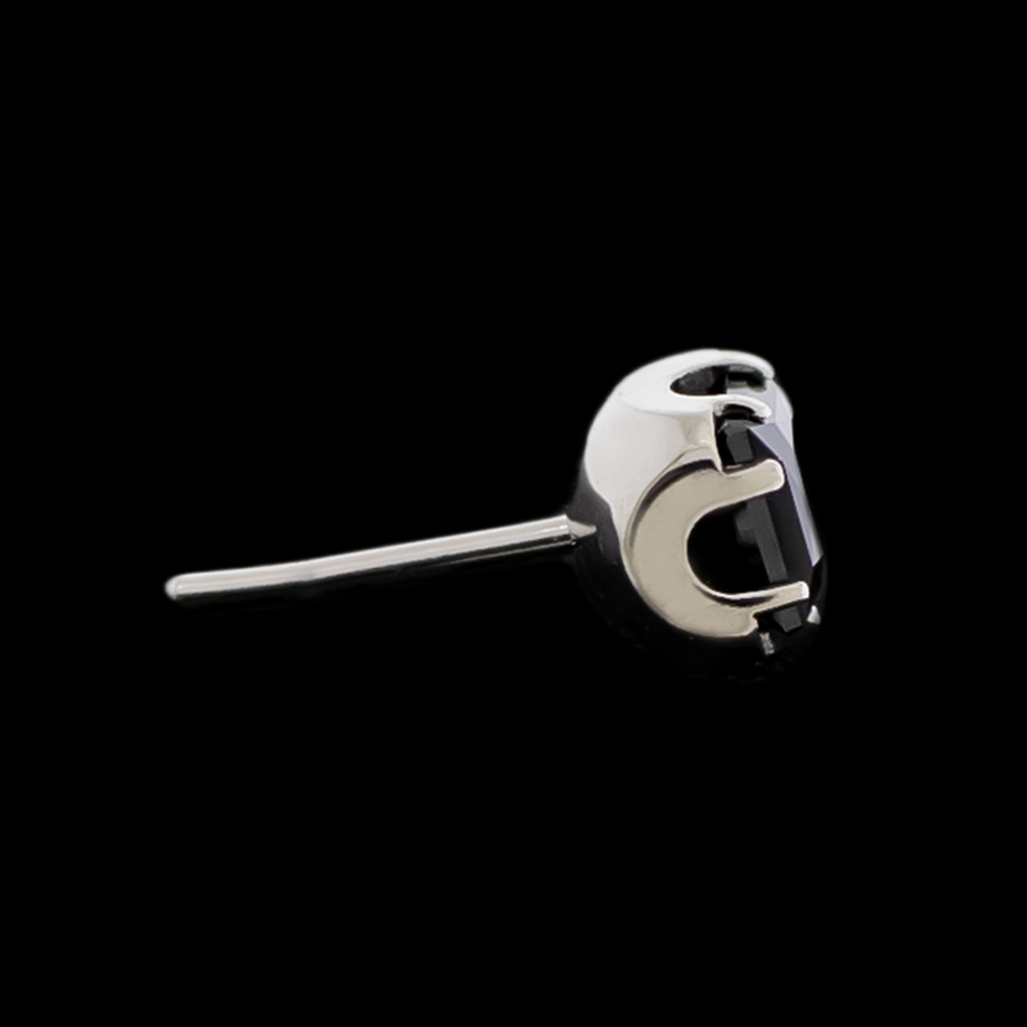 Axel - Square Prong Set Low Profile End - Khrysos Jewelry