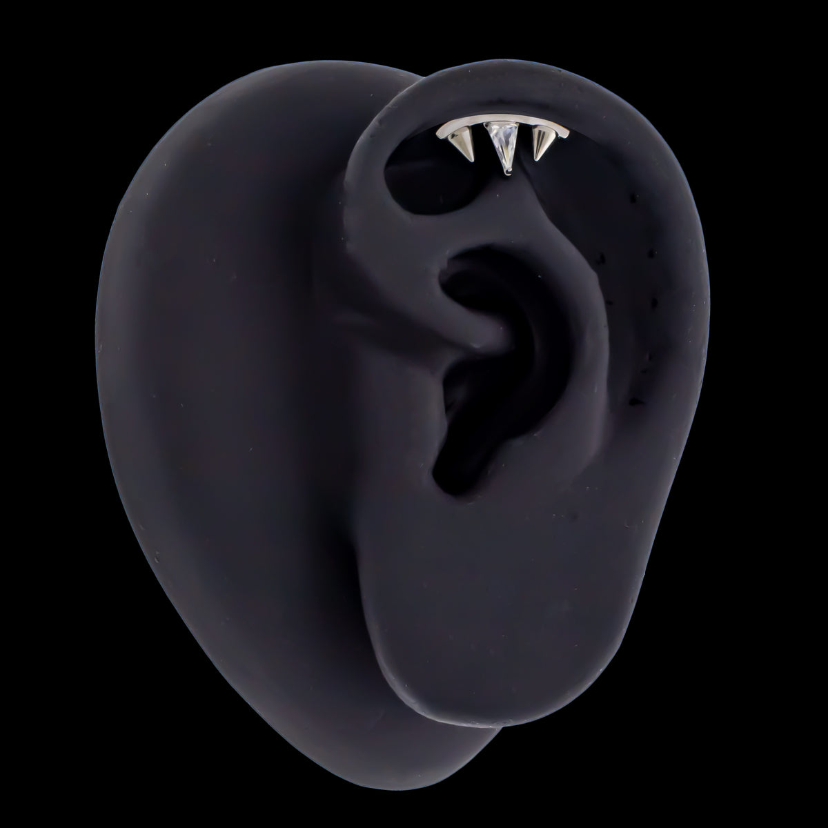 Threadless Piercing End Noir - Titanium Threadless End