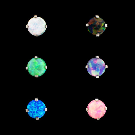 Prong Set Round Opal - Khrysos Jewelry
