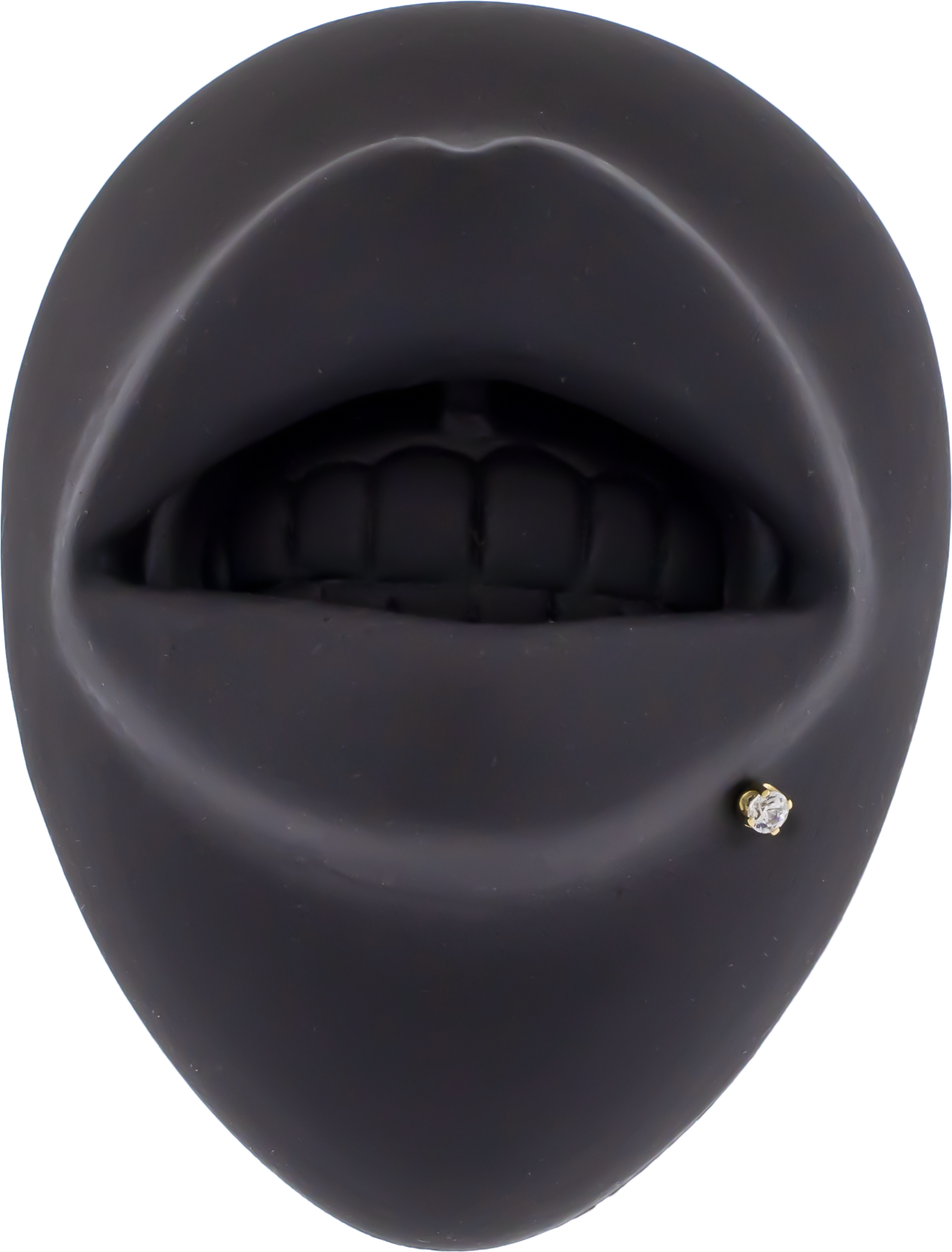 Zarela – 14kt Gold Flat Back Prong-Set Zirconia - Pierced Addiction