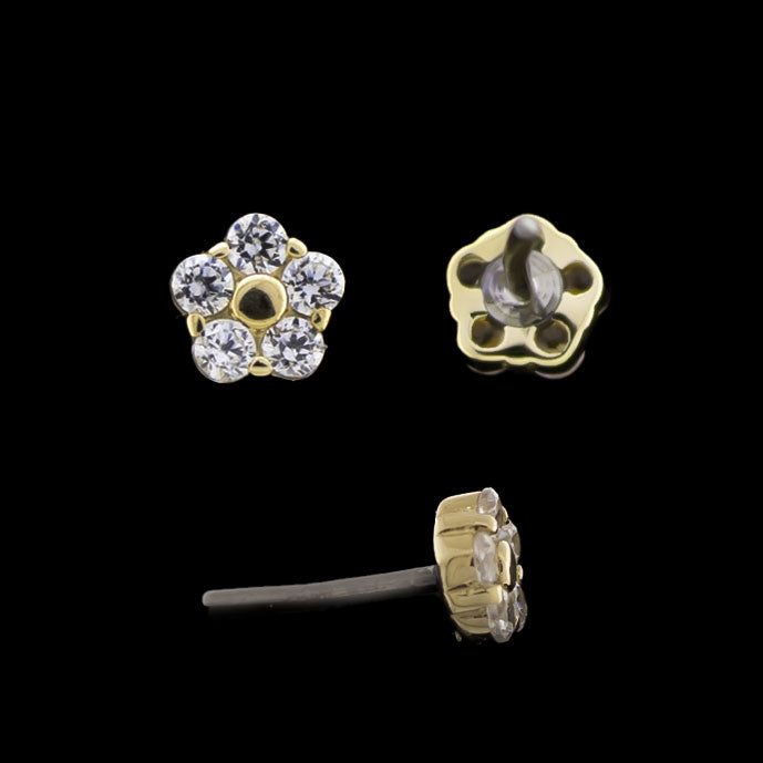 Sorella - 14kt Yellow Gold Threadless End- Yellow