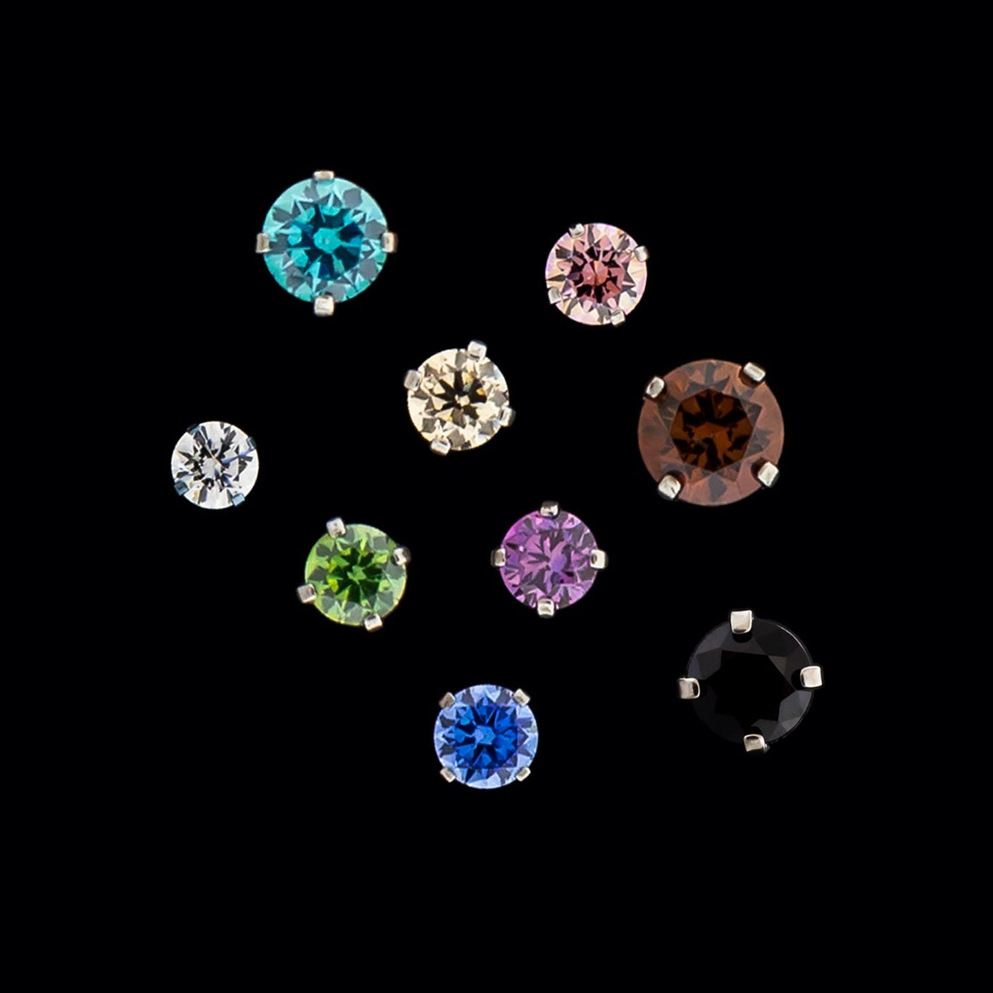 16G/18G Prong Set Round Premium Zirconia - Internal