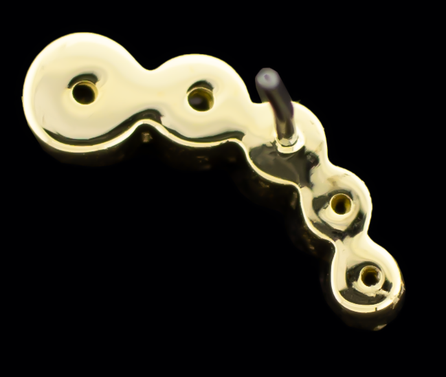 Jovi - 14KT Gold Threadless End - Pierced Addiction