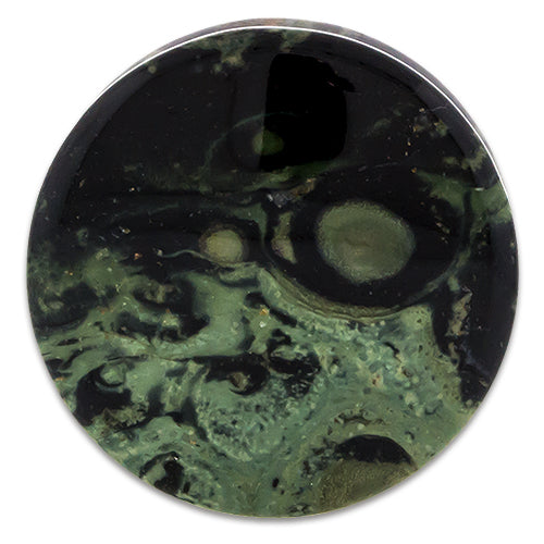 Green Eye Jasper Stone Plugs - Pierced Addiction