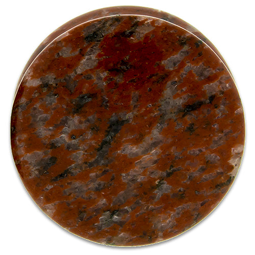 Red Sesame Jasper Stone Plugs - Pierced Addiction