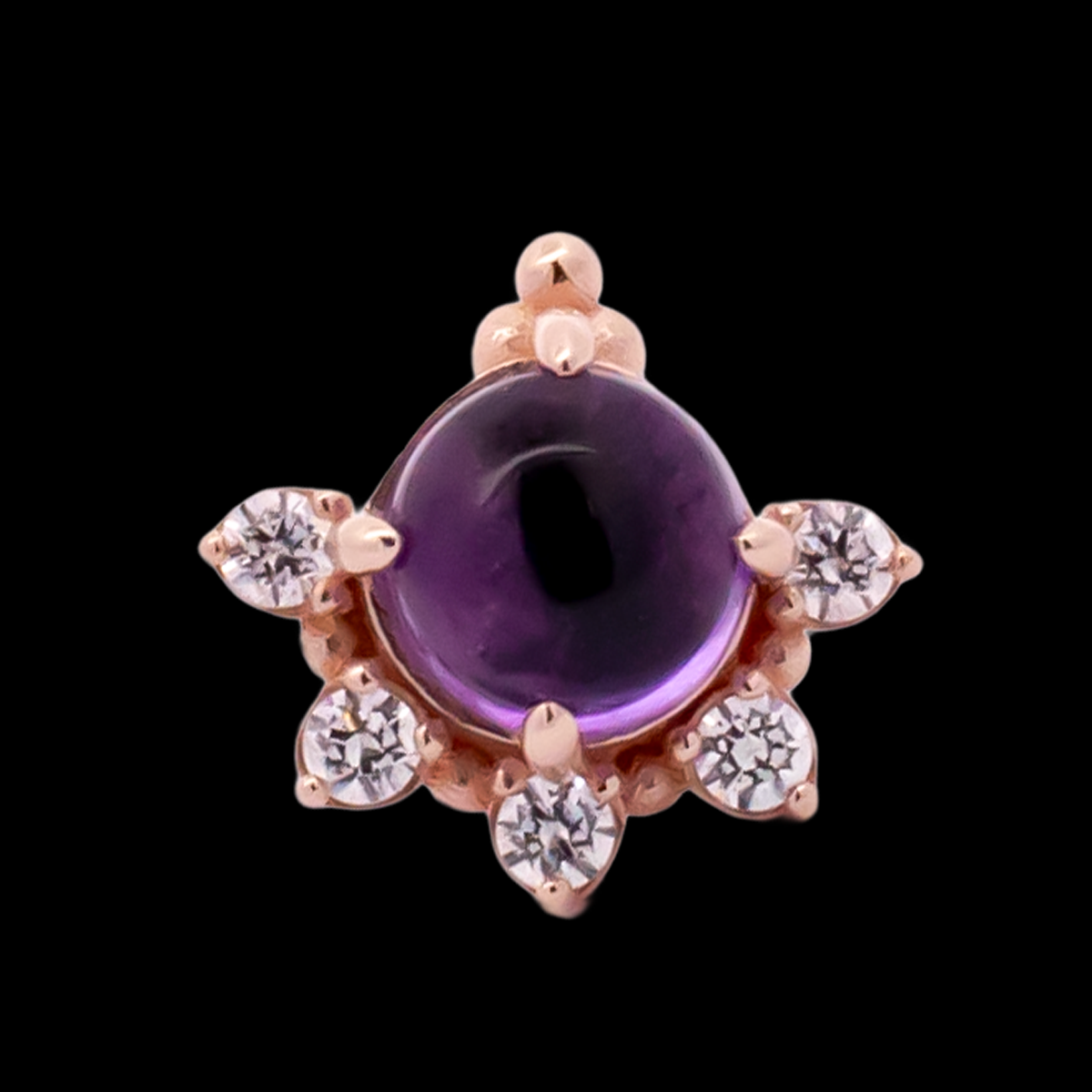 Lunara - 14kt Gold Threadless End - Pierced Addiction