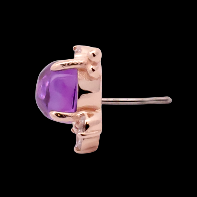 Lunara - 14kt Gold Threadless End - Pierced Addiction