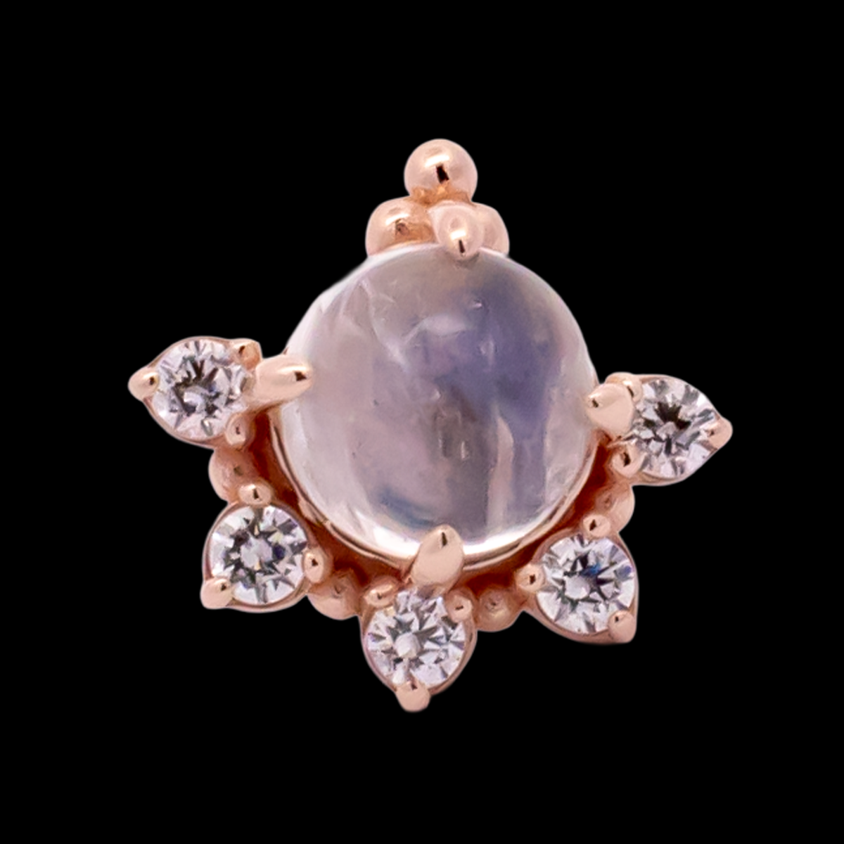 Lunara - 14kt Gold Threadless End - Pierced Addiction