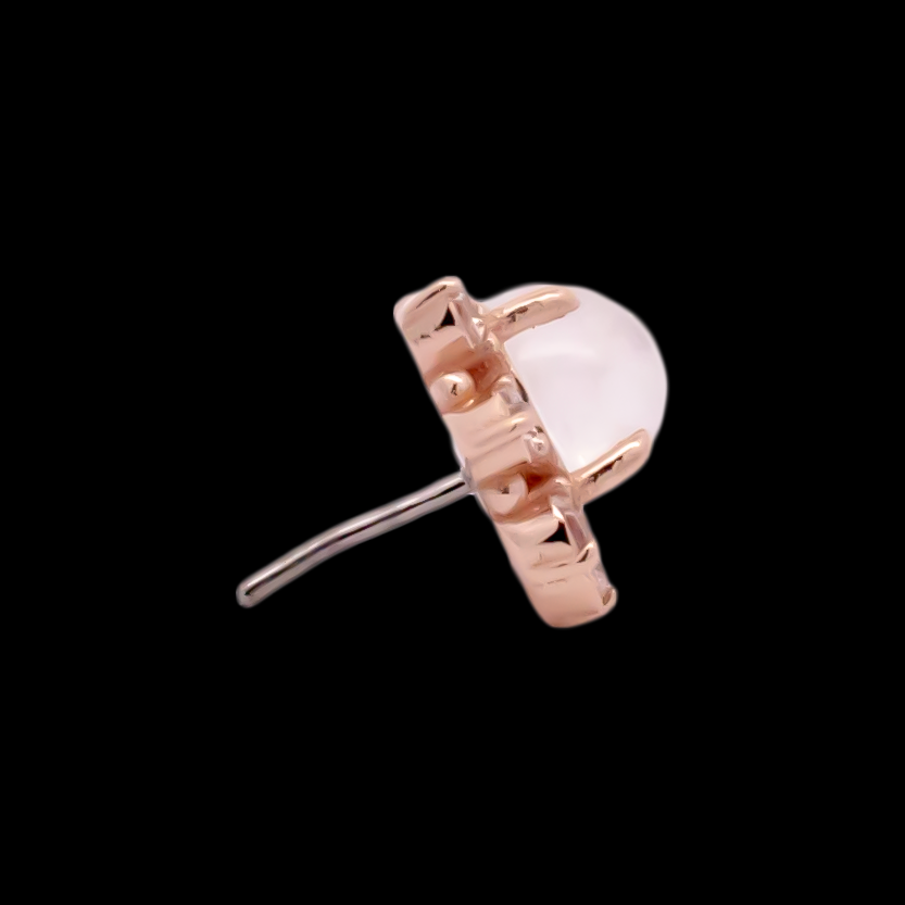 Lunara - 14kt Gold Threadless End - Pierced Addiction