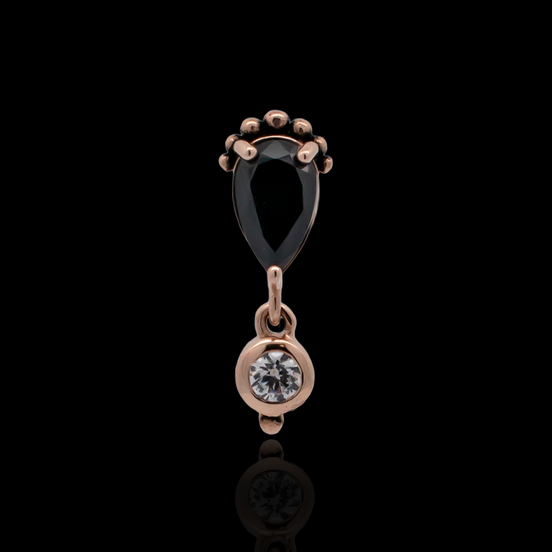 Verona - 14kt Gold Threadless End - Pierced Addiction