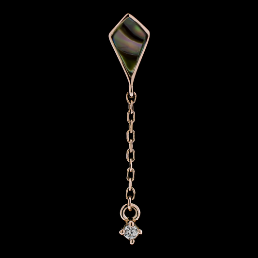 Luminara- 14KT Gold Threadless End - Khrysos Jewelry