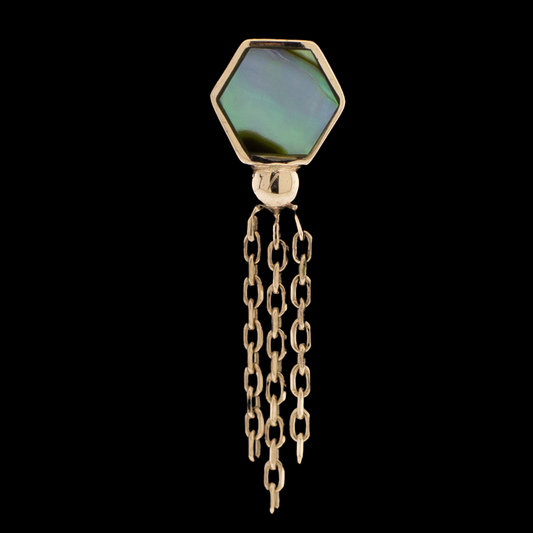 Aurevail - 14KT Gold Threadless End - Khrysos Jewelry