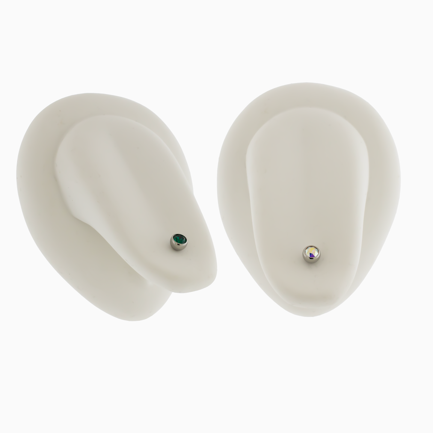 Steel 14G Internally Threaded Ball with Premium Crystal - Pierced Addiction