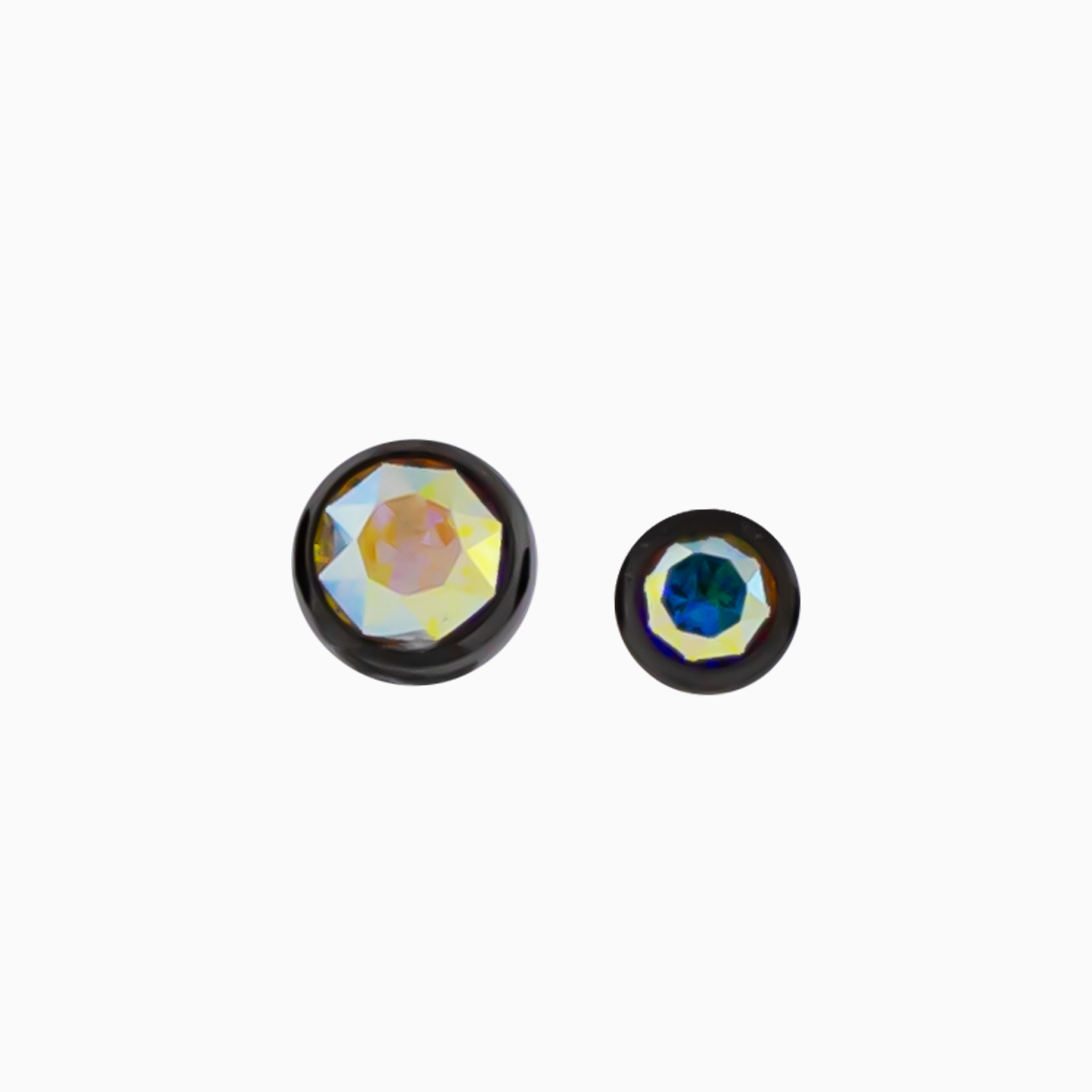 Steel Externally Threaded End – Black PVD Gem Balls