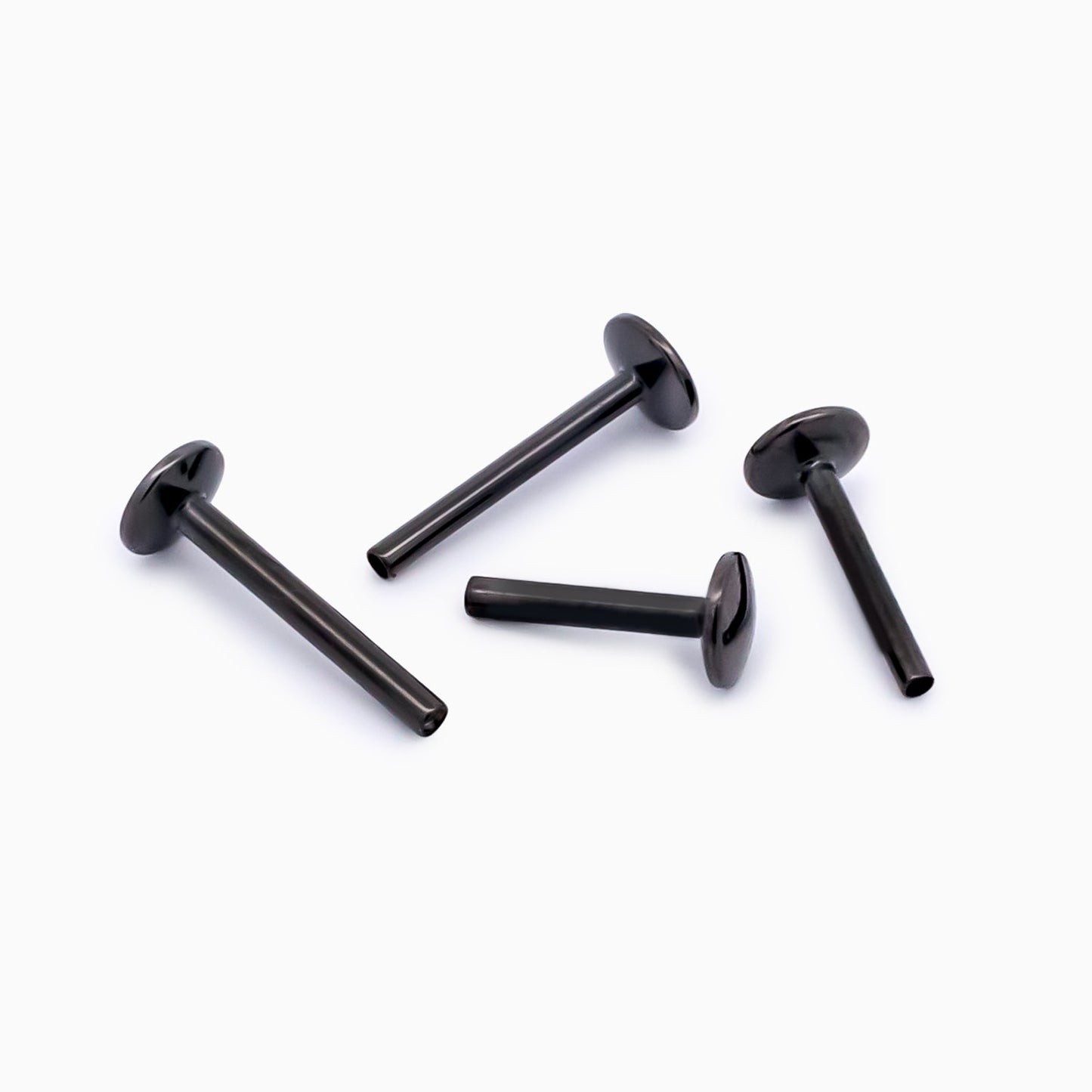Steel Internally Threaded Labrets - Black PVD
