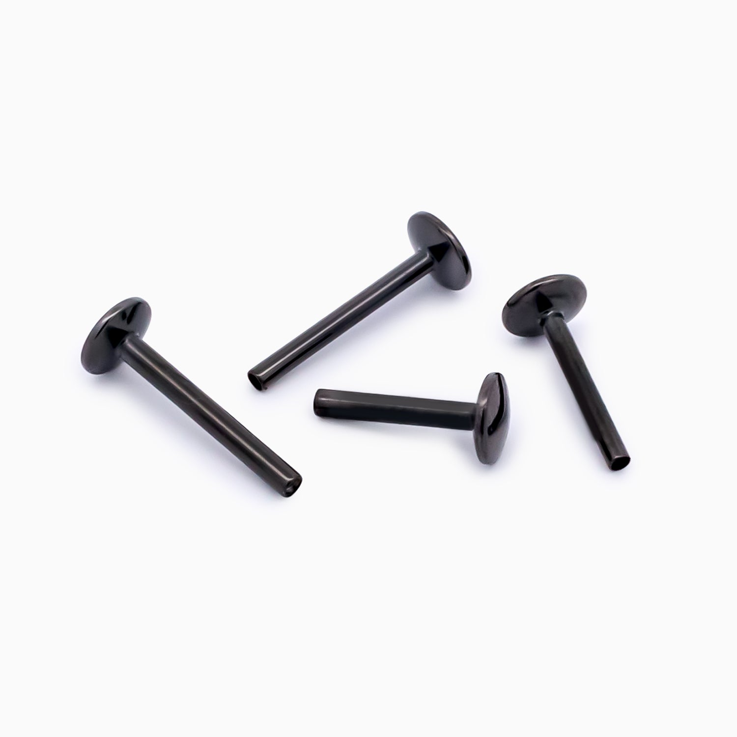 Steel Internally Threaded Labrets - Black PVD