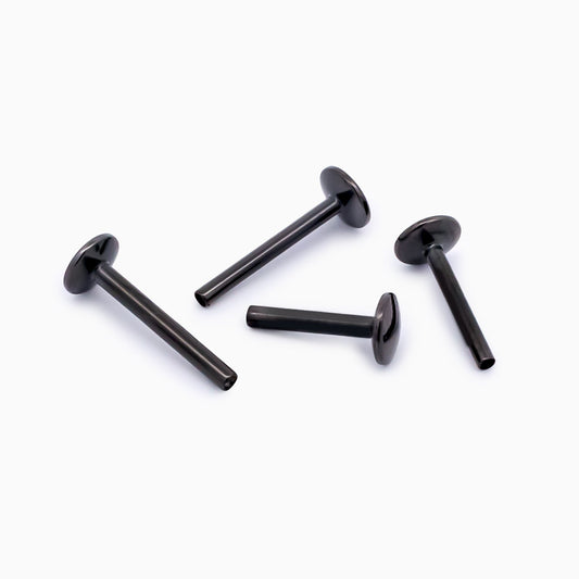 Steel Internally Threaded Labrets - Black PVD